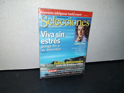 166- Revista Selecciones. Viva Sin Estrés. Celine Dion - Julio 2002