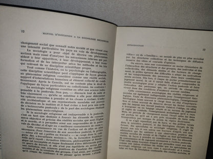 212- Manuel D'Initiation À La Sociologie - Religieuse - Joseph Laloux - 1967