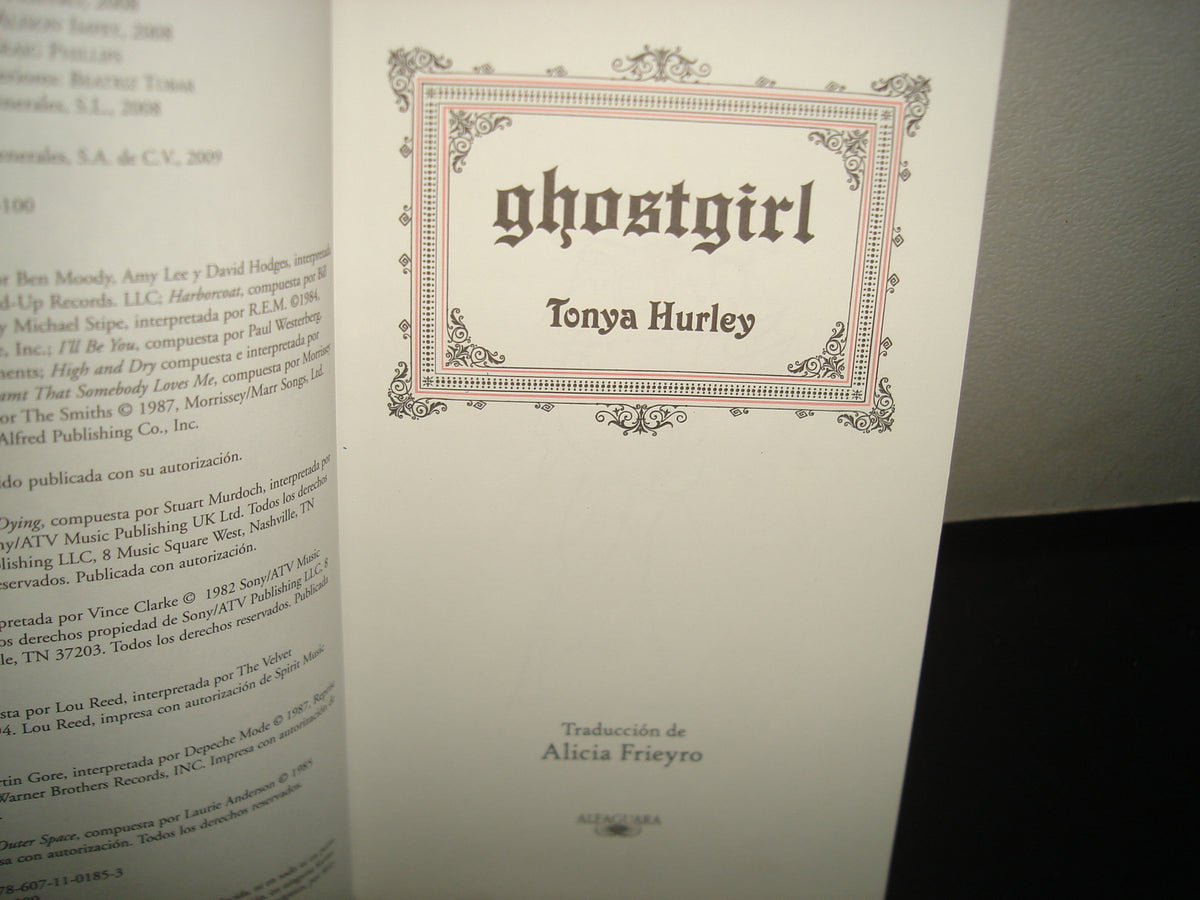 7- Ghostgirl - Tonya Hurley - Alfaguara