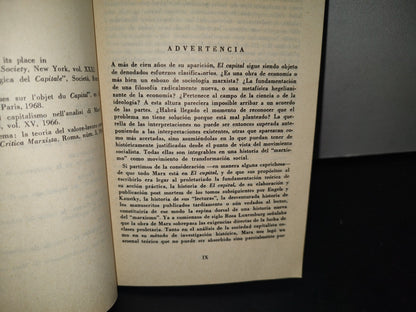 180- Estudio Sobre El Capital (1) - Maurice Dobb, Giulio Pietranera - Primera Edición 1977