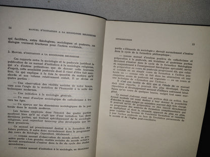 212- Manuel D'Initiation À La Sociologie - Religieuse - Joseph Laloux - 1967