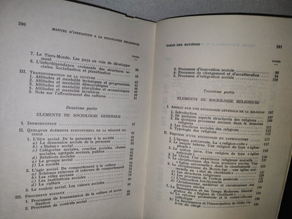 212- Manuel D'Initiation À La Sociologie - Religieuse - Joseph Laloux - 1967