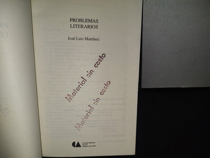 85- Lecturas Mexicanas. Problemas Literarios - José Luis Martínez - Primera Edición 1997