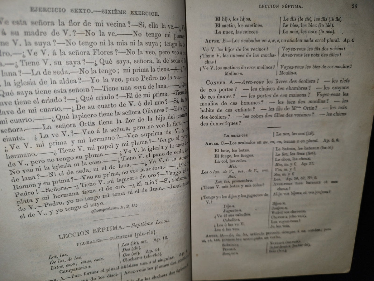 59- Método Para Aprender A Leer, Escribir Y Hablar En Francés - Teodoro Simonne - 1873