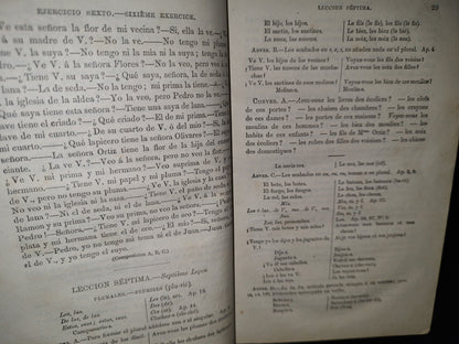 59- Método Para Aprender A Leer, Escribir Y Hablar En Francés - Teodoro Simonne - 1873