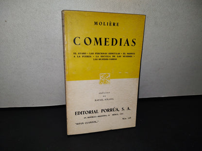 188- Molière. Comedias. El Avaro, Las Preciosas Ridículas, El Médico, A La Fuerza... - Porrúa - 1984