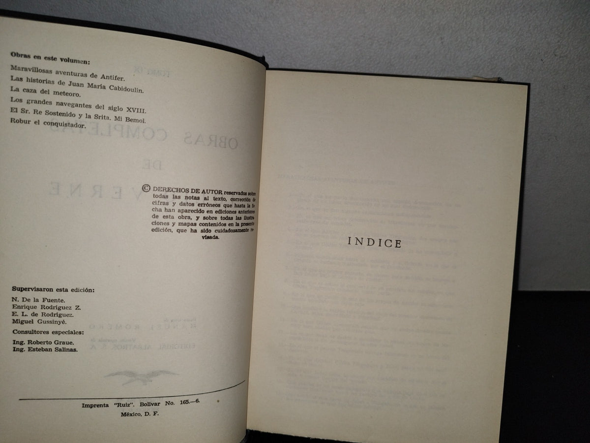 78- Obras Completas De Julio Verne. Tomo Ix - Editorial Albatros - 1958