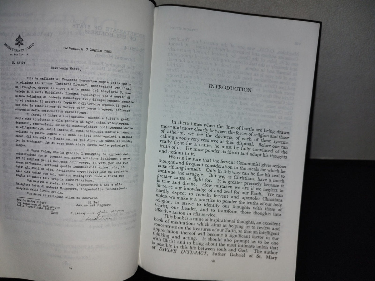 153- Divine Intimacy. Meditations On The Interior Life For Every Day Of The Liturgical Year - Father Gabriel Of St. Mary Magdalen, Tan Books And Publishers, Inc. 1996