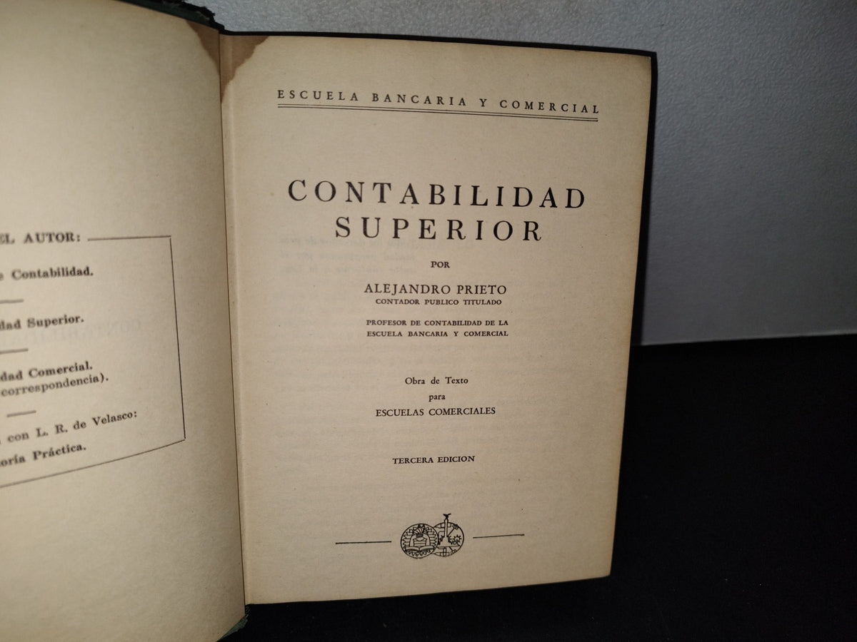 179- Contabilidad Superior - Alejandro Prieto - 1944