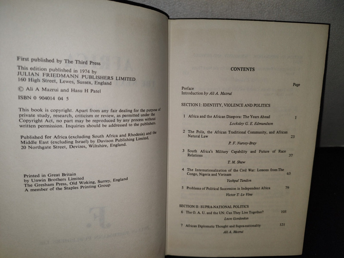 174- Africa: The Next Thirty Years - Edited By Ali A. Mazrui And Hasu H. Patel - 1974