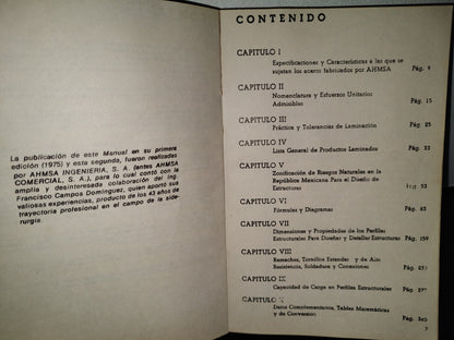 58- Manual Ahmsa. Construcción De Acero. - Altos Hornos De México, S. A. - 1975