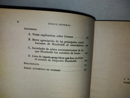 172- Humboldt. Su Vida Y Su Época. 1789-859 - Helmut De Terra. Biografías Grandesa. México 1956