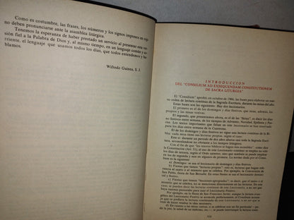 77- Leccionario Para Los Días Entre Semana. Edición Oficial. Texto Experimental Aprobado Por La Comisión Episcopal De Liturgia, Música Y Arte Sacro De México - Editorial El, S. A. De C. V.. Obra Nacional De La Buena Prensa - A. C. - Primera Edición 1968