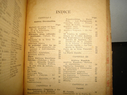 167- Historia De América. Para El 5To. Año De Primaria - Macedonio Navas - 1949