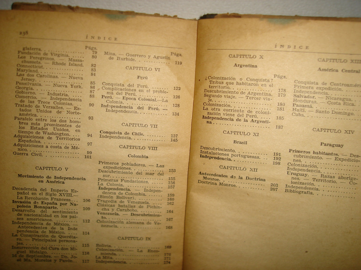 167- Historia De América. Para El 5To. Año De Primaria - Macedonio Navas - 1949