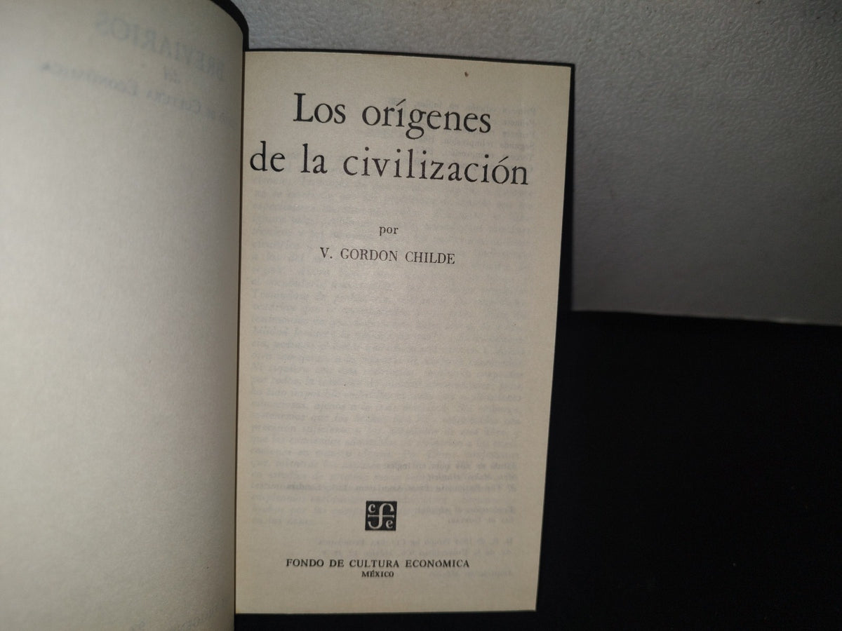132- Los Orígenes De La Civilización - V. Gordon Childe