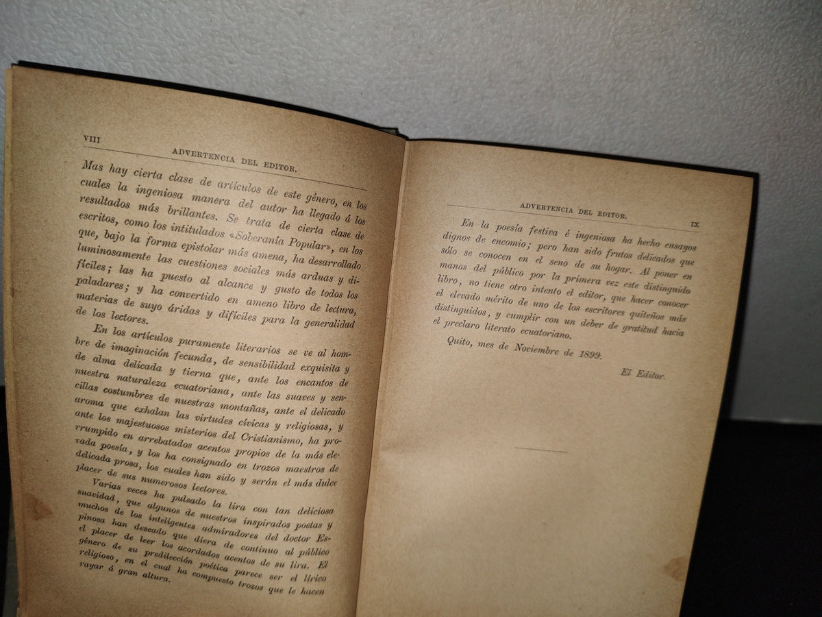 63- Artículos De Costumbres - José Modesto Espinosa - Tipografía Pontificia De B. Herder -1899