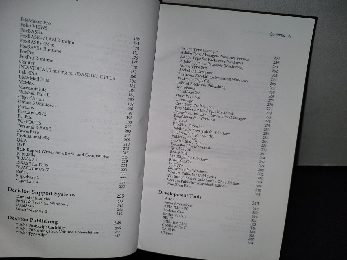 54- The Corporate Software Guide. An Objective Guide To Personal Computer Products For The Informati