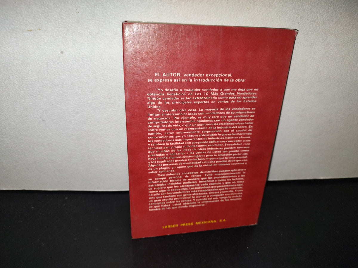 139- Los 10 Más Grandes Vendedores - Robert L. Shook - Lasser Press Mexicana, S. A., Primera Edición En Español, 1979