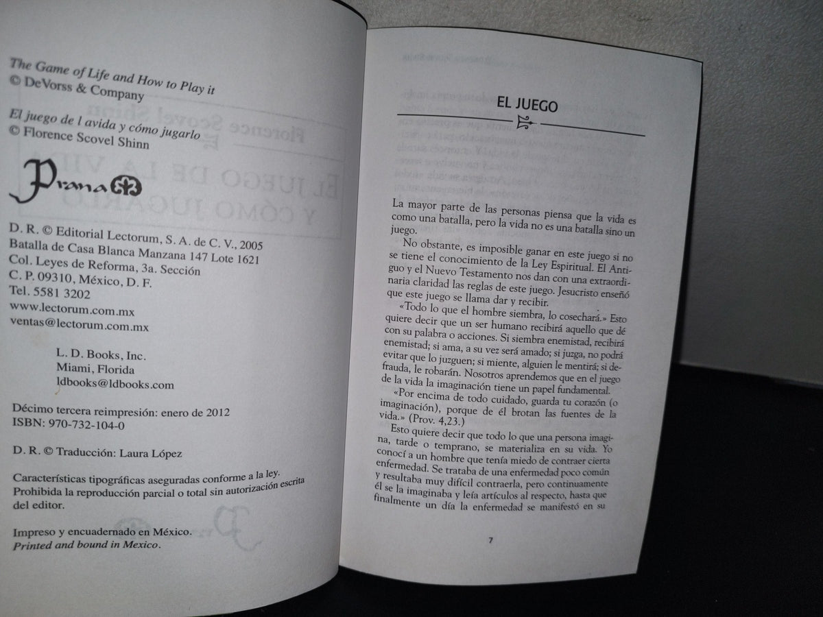 98- El Juego De La Vida Y Cómo Jugarlo - Florence Scovel Shinn - 2012