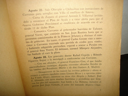 10- Figuras Y Episodios De La Historia De México. La Verdadera Revolución Mexicana. Tercera Etapa (1914 A 1915) - Alfonso Taracena - Primera Edición 1960