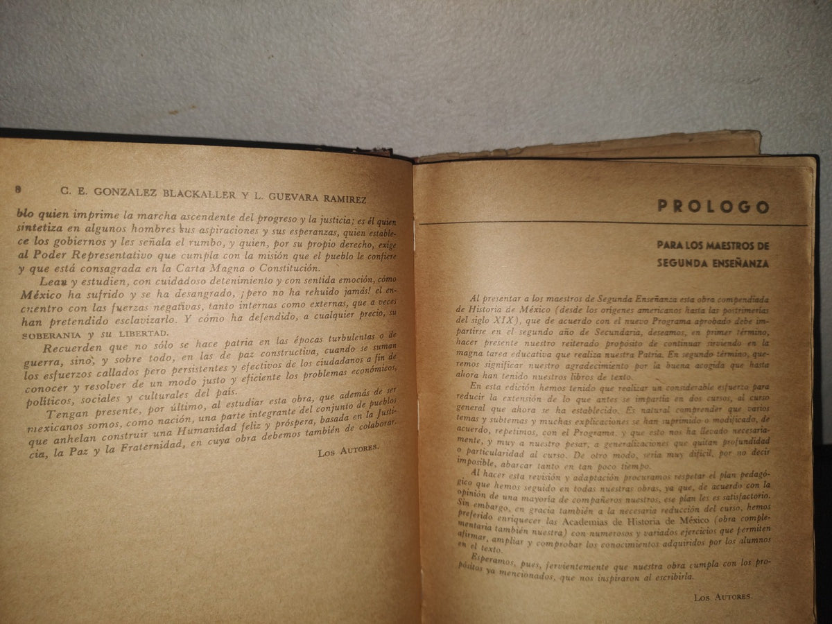 114- Síntesis De Historia De México - 2. Curso Para La 2A. Enseñanza - C. González Blackaller - 1968