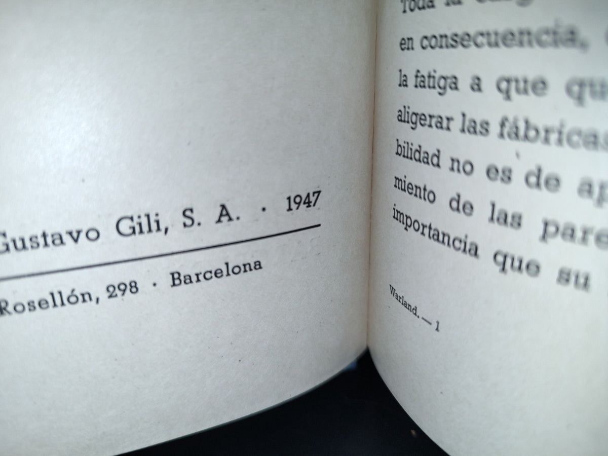 214- Construcción Moderna - E. G. Warland - Gustavo Gili, S. A., 1947