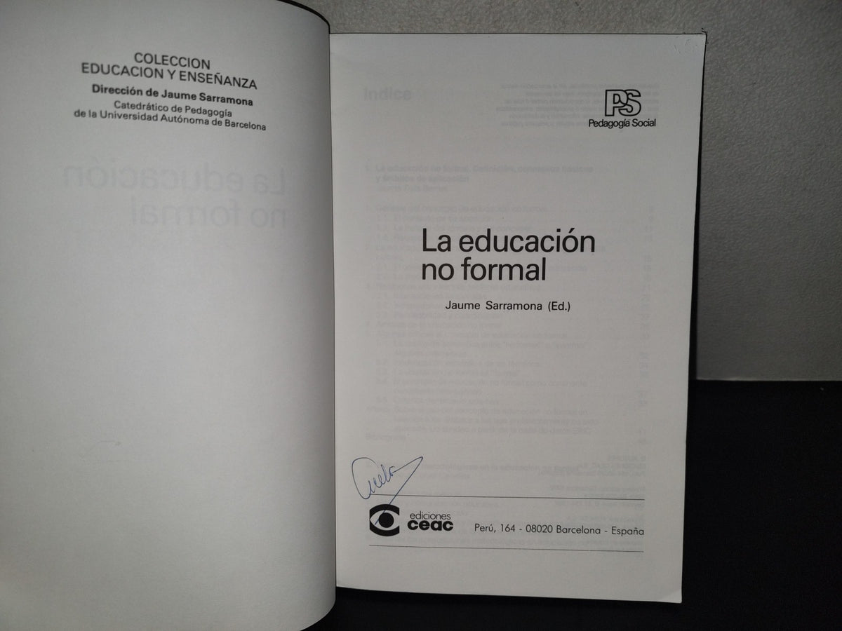 196- La Educación No Formal - Jaume Sarramona - 1992