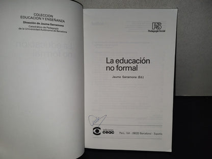 196- La Educación No Formal - Jaume Sarramona - 1992