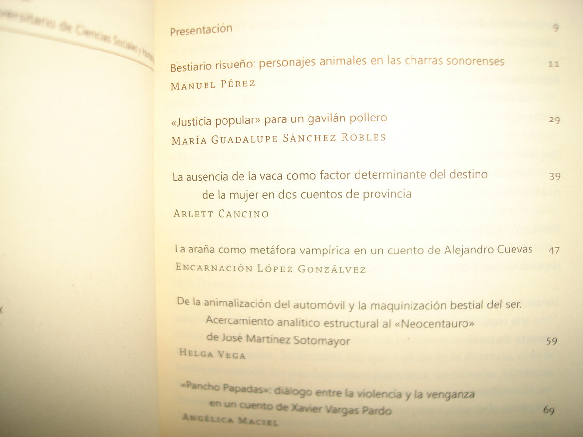 38- Zoomex. Los Animales En La Literatura Mexicana - Cecilia Eudave