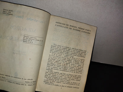 50- Milagros De Nuestra Señora - Gonzalo De Berceo - Primera Edición 1970