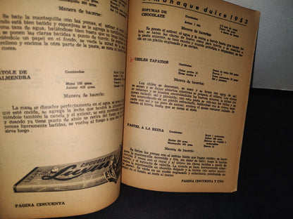 171- Antiguo Libretillo De Repostería Con Publicidad De La Época: Almanaque Dulce 1953