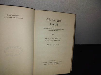93- Christ And Freud. A Study Of Religious Experience And Observance. Arthur Guirdham. First P. 1959