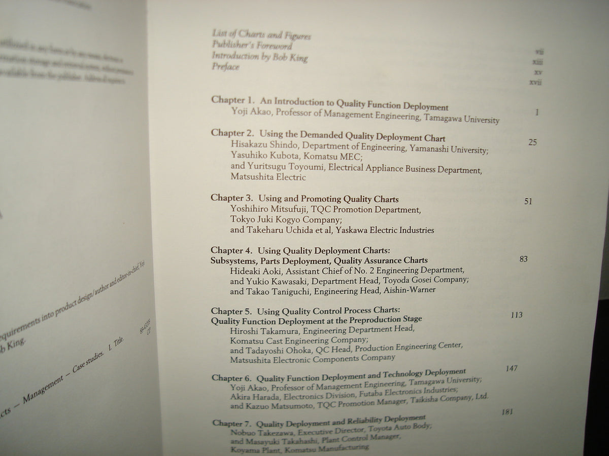 20- Quality Function Deployment. Integrating Customer Requirements Into Product Design- Yoji Akao