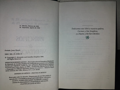 199- Principios De Meditación - C. Alexander Simpkins, Ph. D. - Editorial Diana, 1999