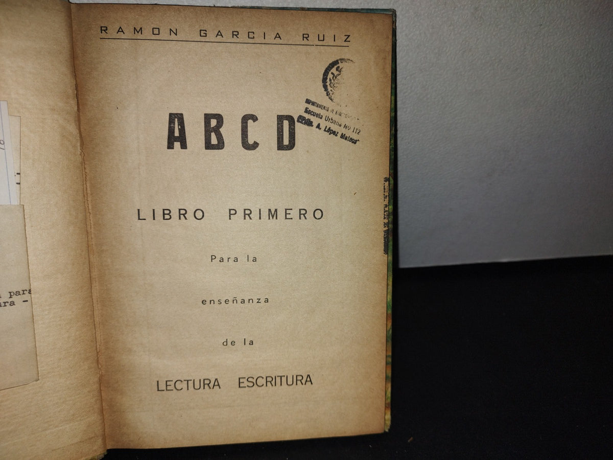 172- Abcd. Libro Primero De Lectura - Ramón García Ruiz - 60'S