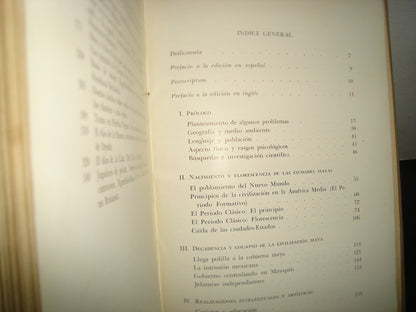 163- Grandeza Y Decadencia De Los Mayas - J. Eric S. Thompson - Fondo De Cultura Económica 1964