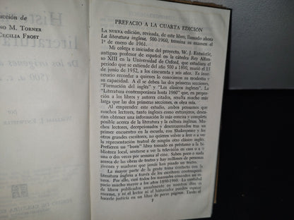 75- Historia De La Literatura Inglesa. De Los Orígenes A La Actualidad - W. J. Entwistle. Breviarios. Fondo De Cultura Económica - 1965