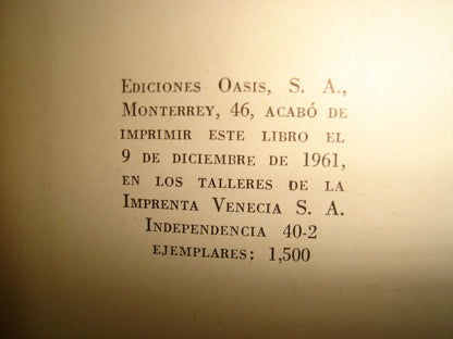 169- Teatro De Hugo Argüelles. Los Prodigiosos/Los Cuervos Están De Luto/El Tejedor De Milagros. Ediciones Oasis, S. A.. Colección  Poliedro. 1961