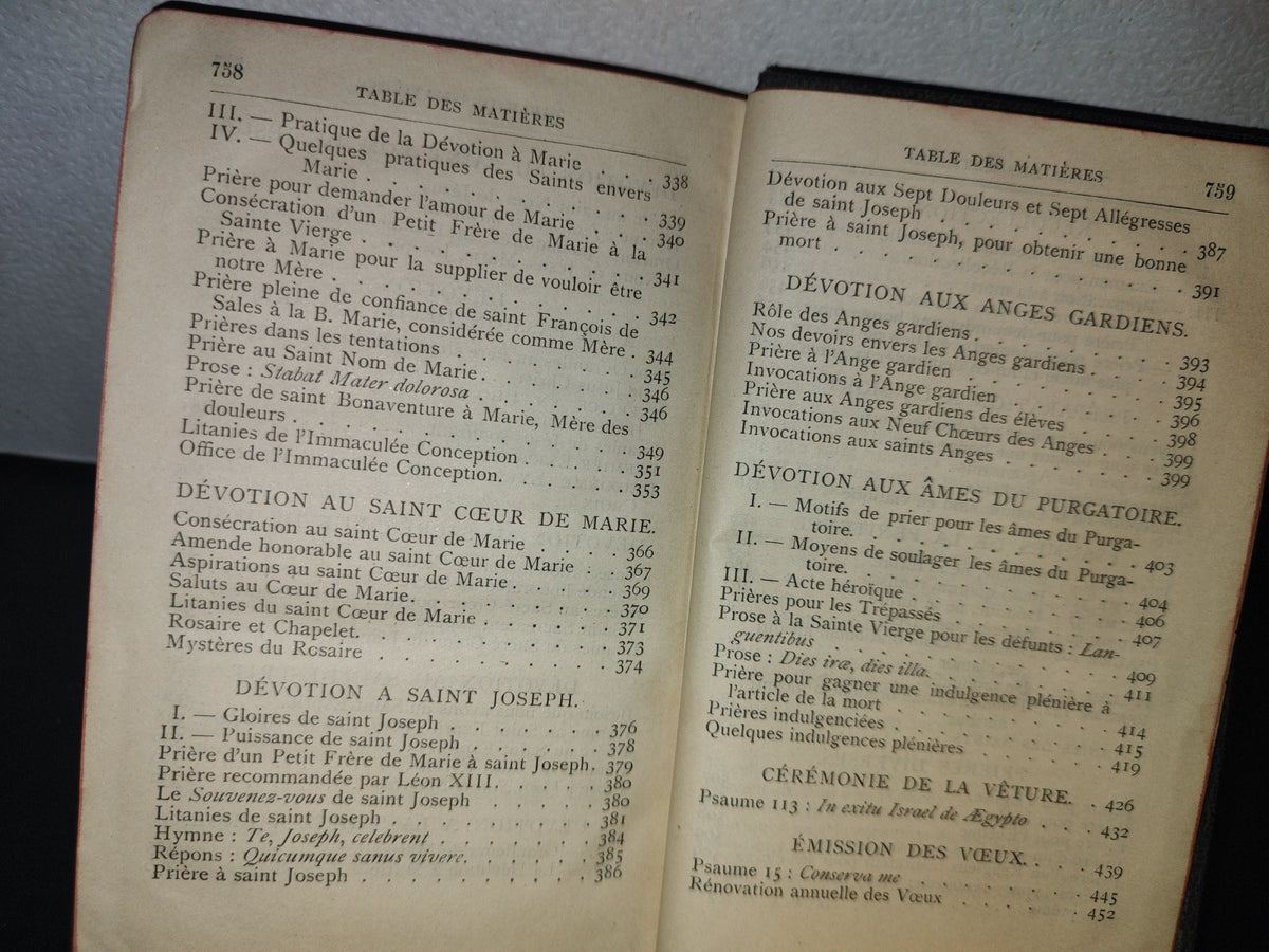 166- Francés. Le Directoire De La Solide Piété À L'Usage Des Petits Frères De Marie - 1928
