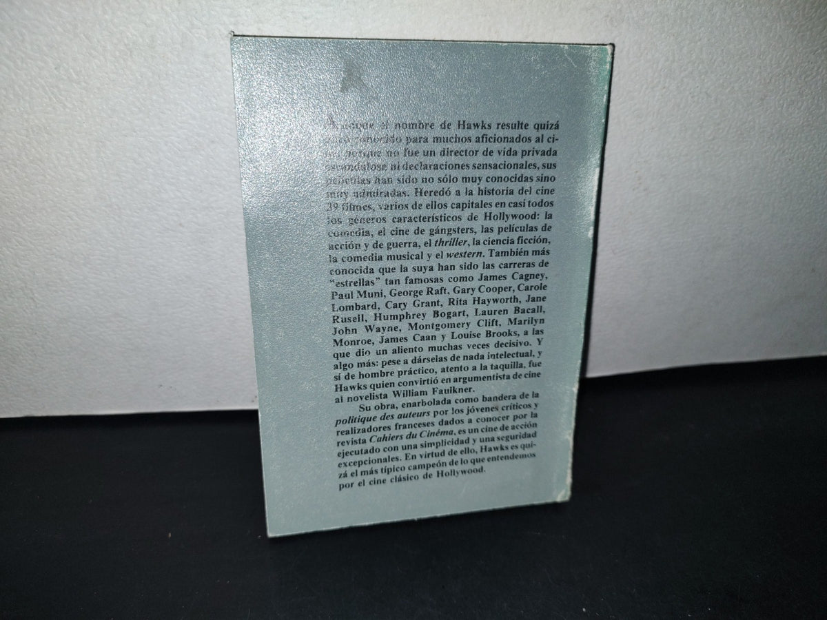 74- Universidad De Guadalajara. Howard Hawks - Emilio García Riera - Primera Edición 1988