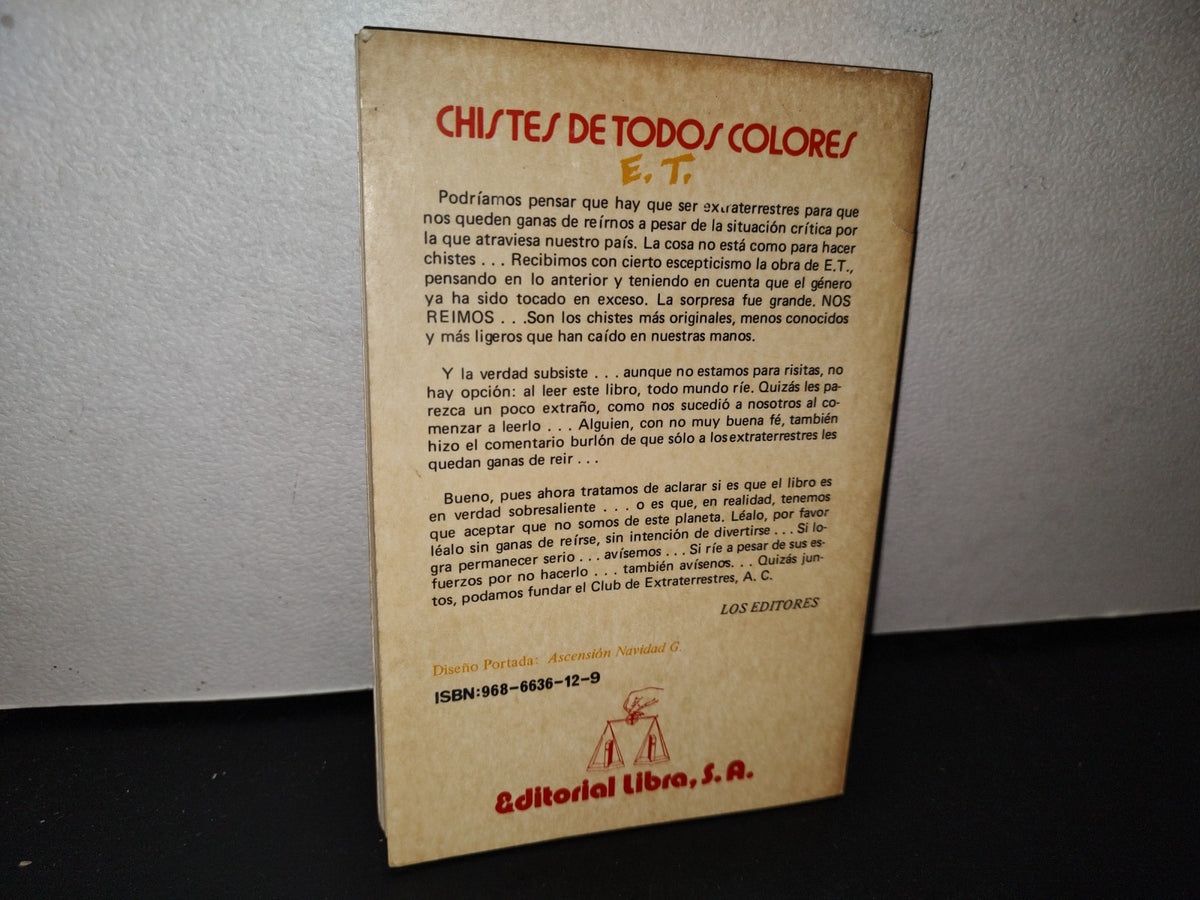 192- Chistes De Todos Colores - E. T. - Editorial Libra S. A. - Primera Edición 1983