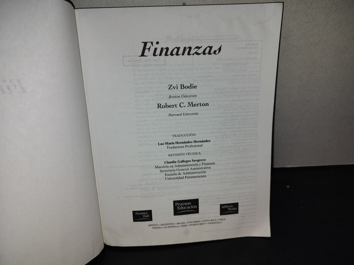 199- Finanzas. Zvi Bodie Y Robert C. Merton - Prentice Hall