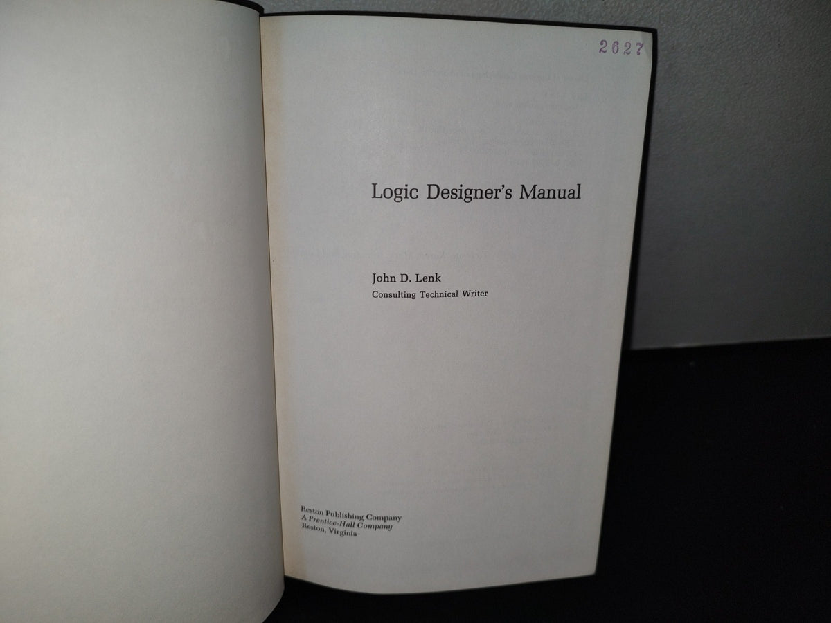 89- Logic Designer'S Manual - John D. Lenk - Reston Publishing Company