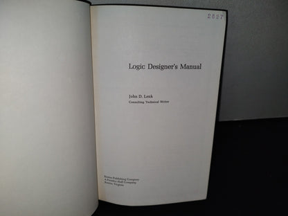 89- Logic Designer'S Manual - John D. Lenk - Reston Publishing Company