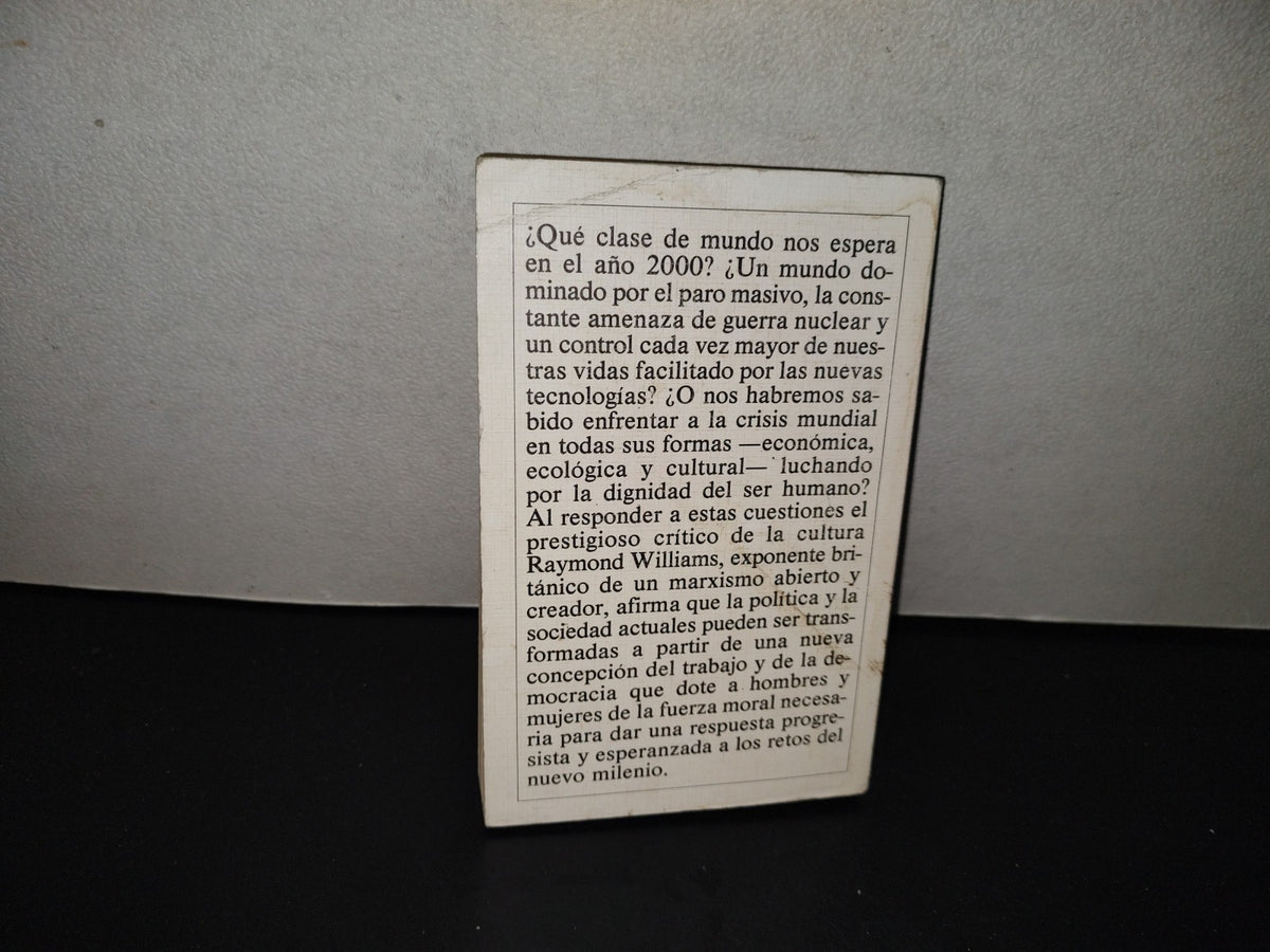 202- Hacia El Año 2000 - Raymond Williams - Editorial Crítica - 1984