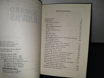 74- Universidad De Guadalajara. Howard Hawks - Emilio García Riera - Primera Edición 1988