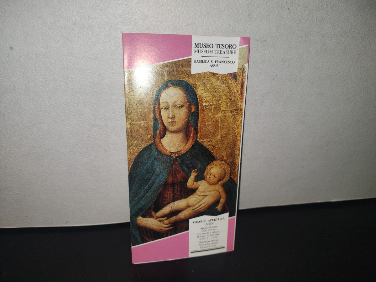 114- Folleto Italiano Vintage Museo Tesoro. Basilica S. Francesco Assisi - 70'S