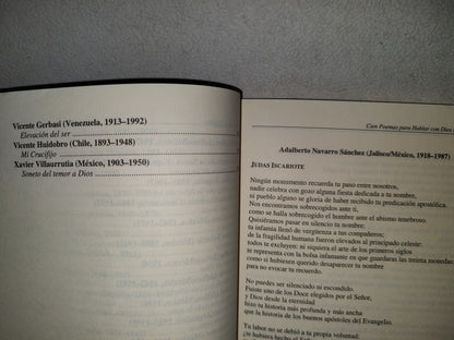 99- Cien Poemas Para Hablar Con Dios En Español. Antología De Poesía Religiosa - Raúl Bañuelos - Secretaría De Cultura - Primera Edición 2008