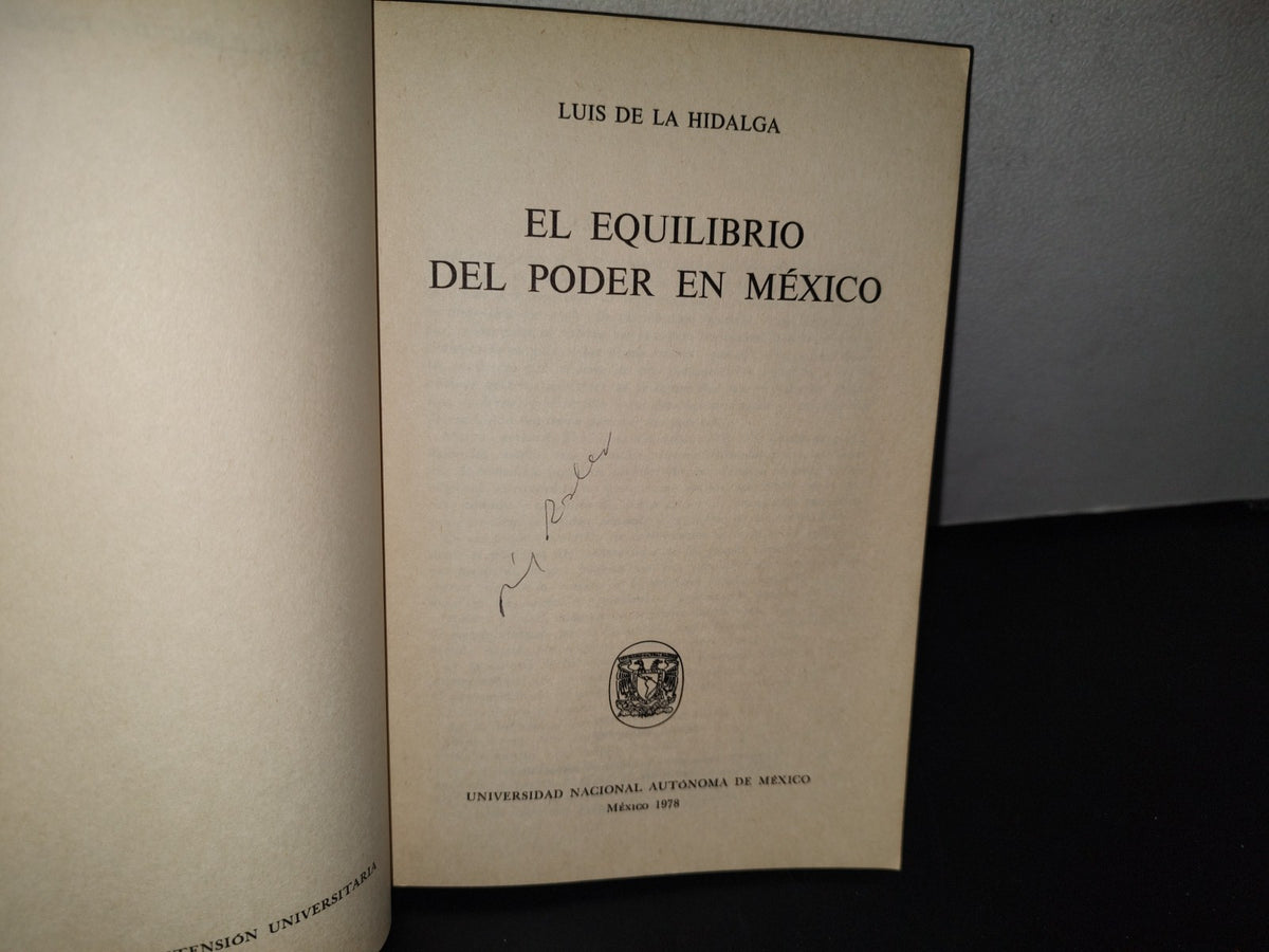 98- El Equilibrio Del Poder En México - Luis De La Hidalga. Universidad Nacional Autónoma De México
